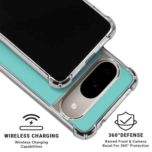 Turquoise Google Pixel 10 Clear Case