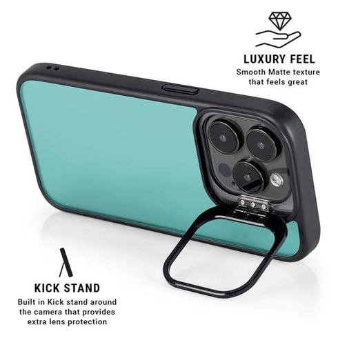 Turquoise iPhone 15 Pro Kickstand Case