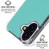 Turquoise iPhone 16 Plus Clear Case