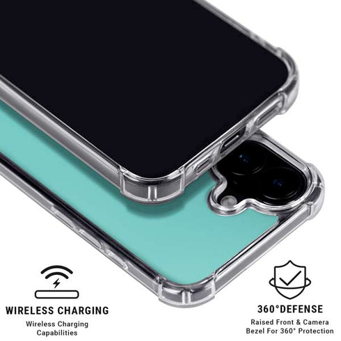 Turquoise iPhone 17 Clear Case