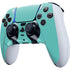 Turquoise Blue Solid PS5 DualSense Edge Pro Controller Skin
