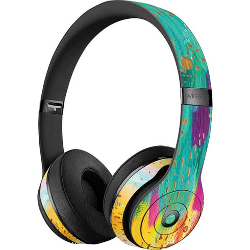 Turquoise Brush Stroke by Etta Vee Beats Solo 3 Wireless Skin