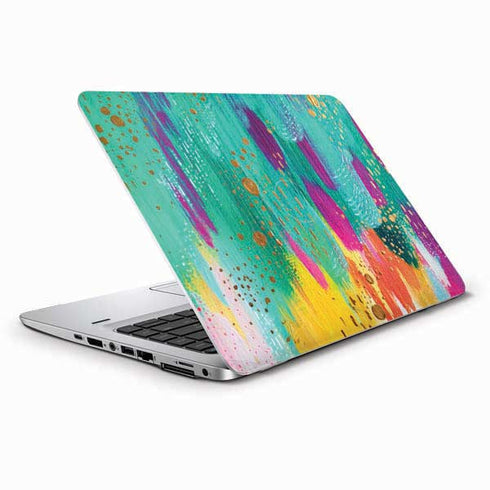 Turquoise Brush Stroke by Etta Vee HP Elitebook Skin