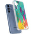 Turquoise Brush Stroke by Etta Vee Galaxy A35 5G Clear Case