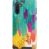 Turquoise Brush Stroke by Etta Vee Galaxy Cases