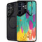 Turquoise Brush Stroke by Etta Vee Galaxy S25 Kickstand Case