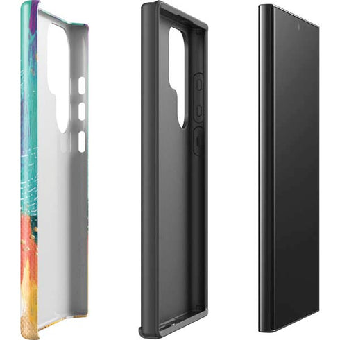 Turquoise Brush Stroke by Etta Vee Galaxy S25 Ultra Impact Case