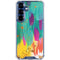 Turquoise Brush Stroke by Etta Vee Galaxy S25 Clear Case