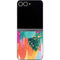 Turquoise Brush Stroke by Etta Vee Galaxy Z Flip6 Skin