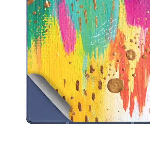 Turquoise Brush Stroke by Etta Vee Galaxy Z Fold6 Skin