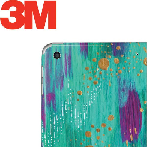 Turquoise Brush Stroke by Etta Vee Apple iPad Skin