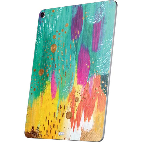Turquoise Brush Stroke by Etta Vee Apple iPad Air Skin