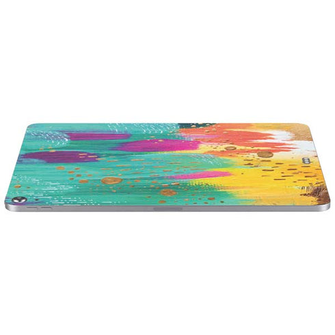 Turquoise Brush Stroke by Etta Vee Apple iPad Air Skin