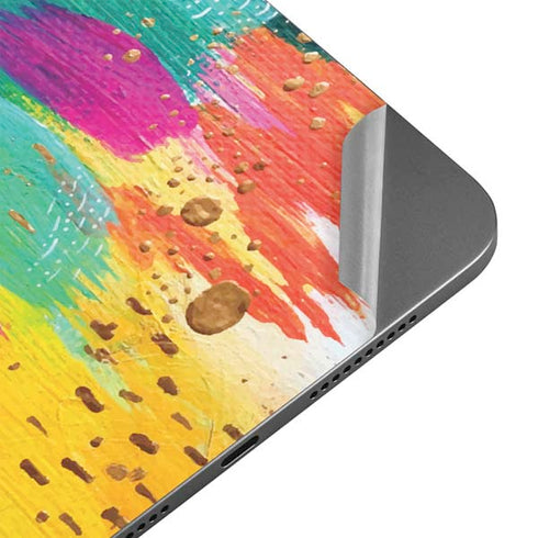 Turquoise Brush Stroke by Etta Vee Apple iPad Mini Skin