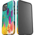 Turquoise Brush Stroke by Etta Vee iPhone 15 Impact Case