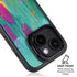 Turquoise Brush Stroke by Etta Vee iPhone 15 Kickstand Case