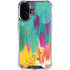 Turquoise Brush Stroke by Etta Vee iPhone 16 Clear Case