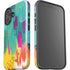 Turquoise Brush Stroke by Etta Vee iPhone 16 Impact Case