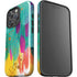 Turquoise Brush Stroke by Etta Vee iPhone 16 Pro Impact Case