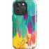 Turquoise Brush Stroke by Etta Vee iPhone 16 Pro Magsafe Impact Case