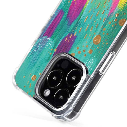 Turquoise Brush Stroke by Etta Vee iPhone 16 Pro Max MagSafe Case