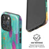 Turquoise Brush Stroke by Etta Vee iPhone 16 Pro Max Magsafe Impact Case