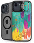 Turquoise Brush Stroke by Etta Vee iPhone 16e Kickstand Case