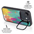 Turquoise Brush Stroke by Etta Vee iPhone 16e Kickstand Case