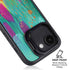 Turquoise Brush Stroke by Etta Vee iPhone 16e Kickstand Case
