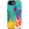 Turquoise Brush Stroke by Etta Vee iPhone 16e Impact Case