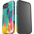 Turquoise Brush Stroke by Etta Vee iPhone 16e Impact Case
