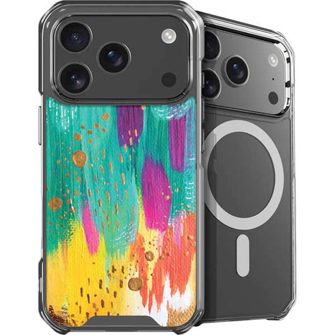 Turquoise Brush Stroke by Etta Vee iPhone 18 Pro MagSafe Case