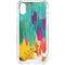 Turquoise Brush Stroke by Etta Vee iPhone XS Clear Case