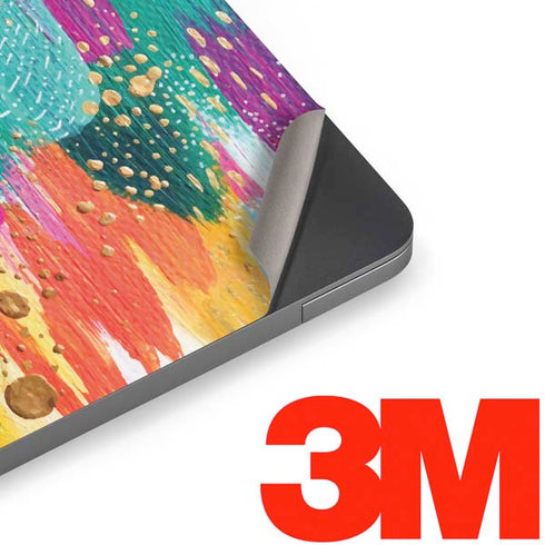 Turquoise Brush Stroke by Etta Vee Apple MacBook Air Skin