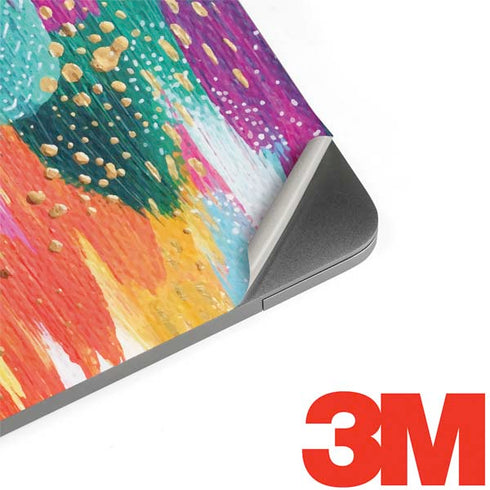 Turquoise Brush Stroke by Etta Vee MacBook Skins