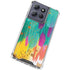 Turquoise Brush Stroke by Etta Vee Moto G 5G (2025) Clear Case