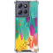 Turquoise Brush Stroke by Etta Vee Moto G Play 5G (2025) Clear Case