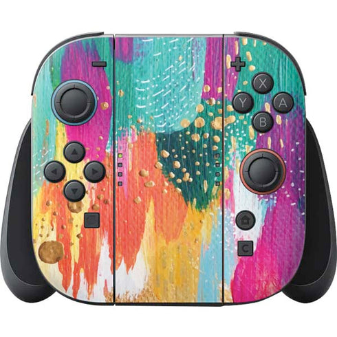 Turquoise Brush Stroke by Etta Vee Nintendo Switch 2 (2025) Joy-Con Controller Skin