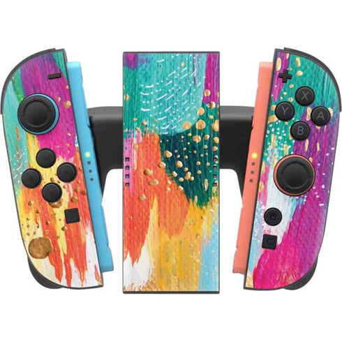 Turquoise Brush Stroke by Etta Vee Nintendo Switch 2 (2025) Joy-Con Controller Skin