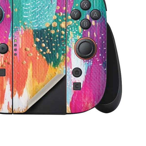 Turquoise Brush Stroke by Etta Vee Nintendo Switch 2 (2025) Joy-Con Controller Skin