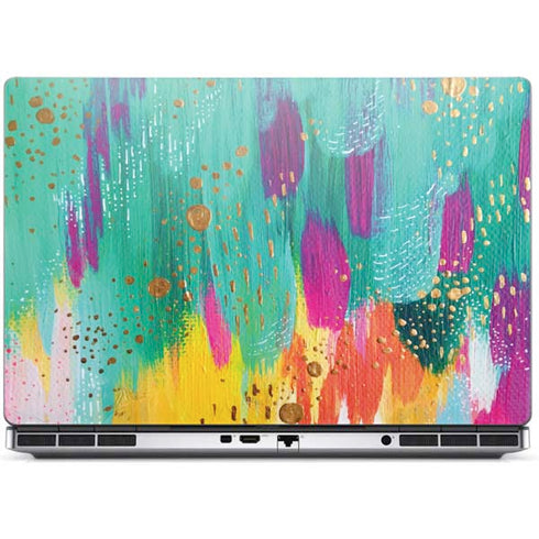Turquoise Brush Stroke by Etta Vee Dell Precision Skin