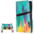 Turquoise Brush Stroke by Etta Vee PS5 Pro Disk Bundle Skin