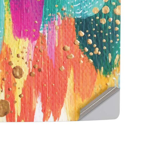 Turquoise Brush Stroke by Etta Vee PS5 Pro Disk Console Skin