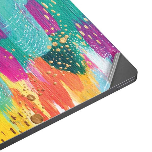 Turquoise Brush Stroke by Etta Vee Surface Laptop 7 15in Skin