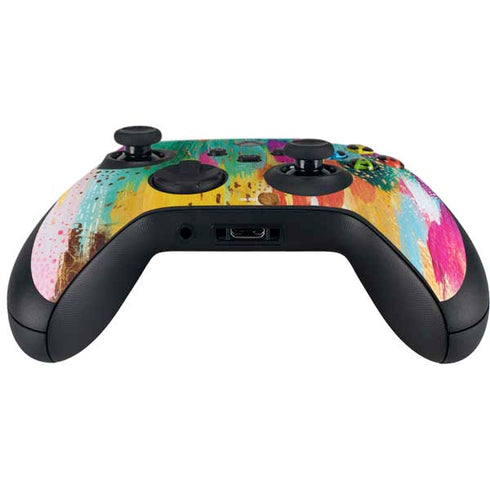 Turquoise Brush Stroke by Etta Vee Xbox Series X Controller Skin