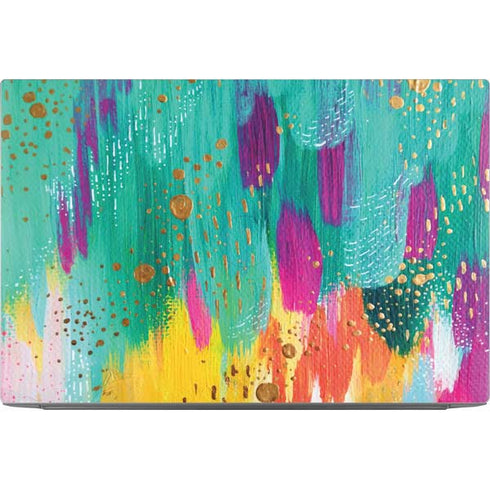 Turquoise Brush Stroke by Etta Vee Dell XPS Skin
