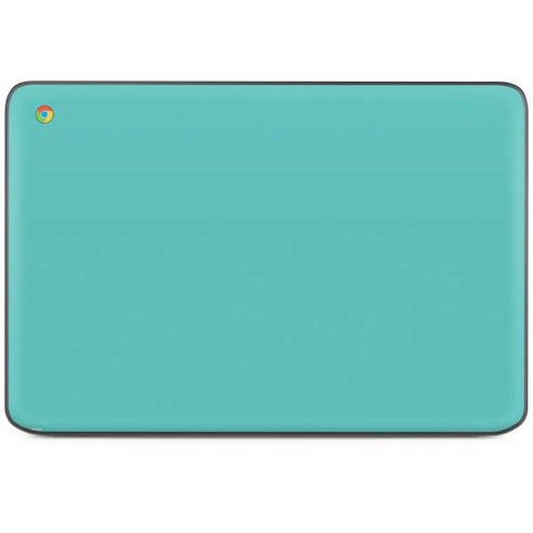 Turquoise HP Chromebook Skin