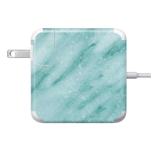 Turquoise Marble 85W Power Adapter (15 and 17 inch MacBook Pro Charger) Skin