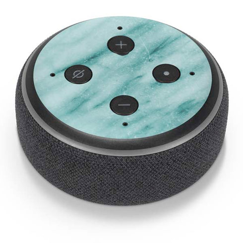 Turquoise Marble Amazon Echo Dot Skin