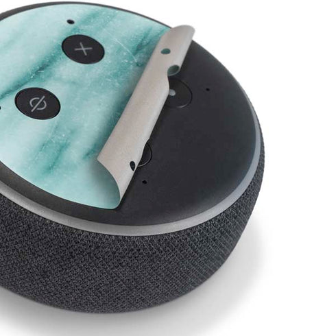 Turquoise Marble Amazon Echo Dot Skin